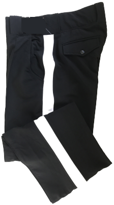 Black Long Pants With White Stripe