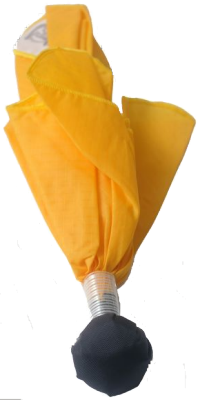 Yellow Flag With Black Ball