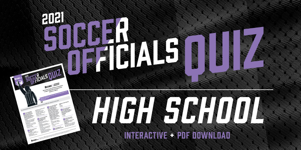 2021 Soccer Officials Quiz 2021 Soccer Officials Quiz