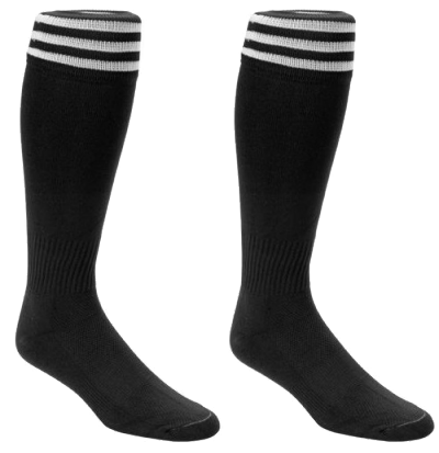 White Striped Soccer Socks