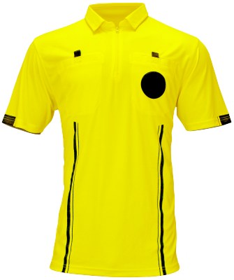 Yellow Soccer Referee Shirt