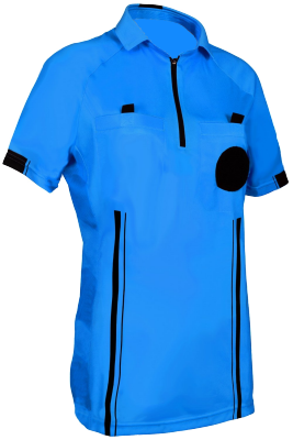 Blue Soccer Referee Shirt