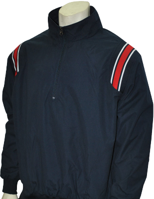 Navy Blue Umpire's Coat with Red Stripe