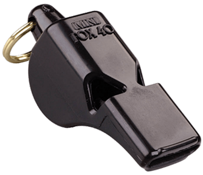 Black Fox40 Mini Whistle