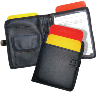 Volleyball Wallet With Red And Yellow Cards